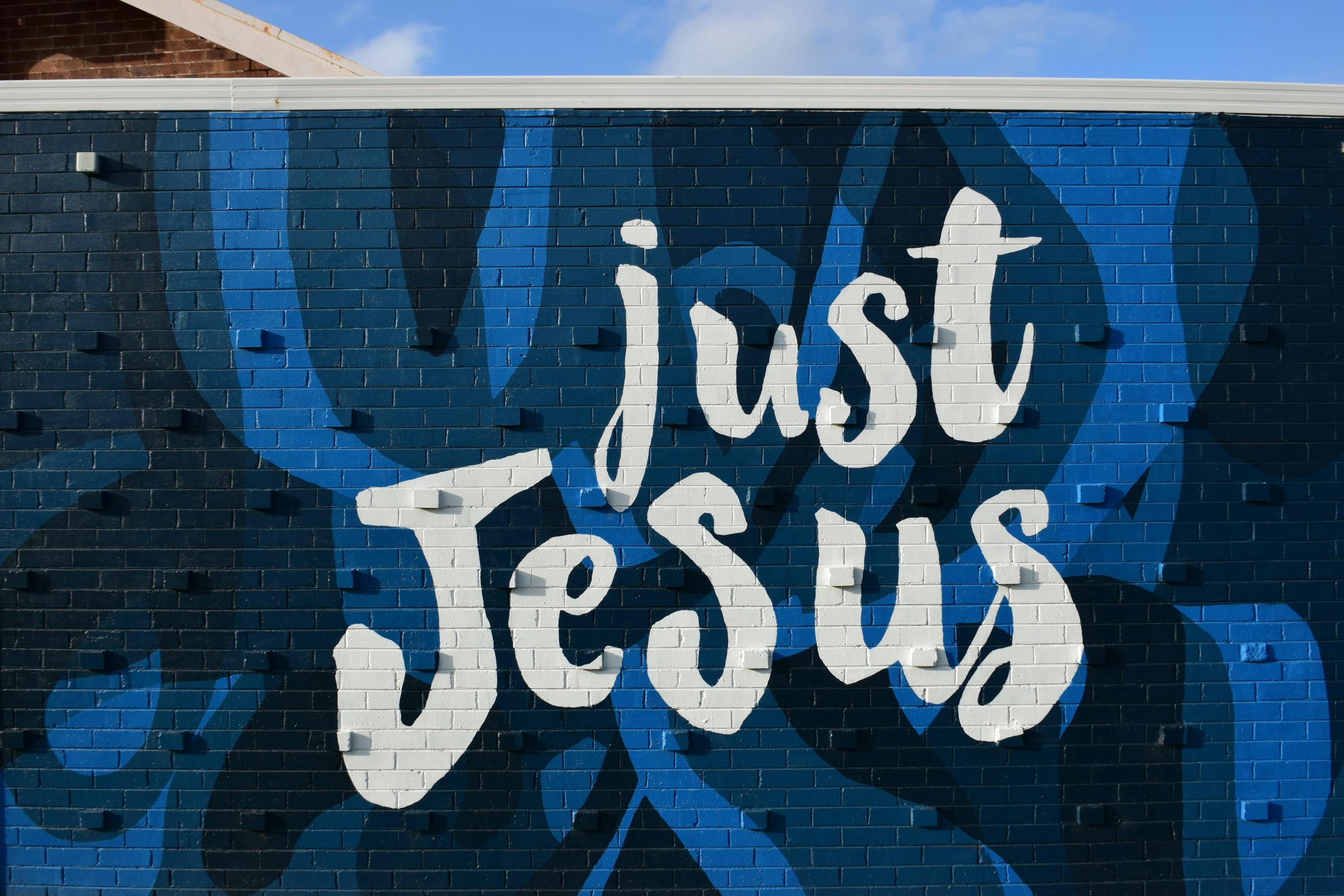 Just Jesus mural